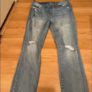 Rewash Distress High Rise Skinny Jeans